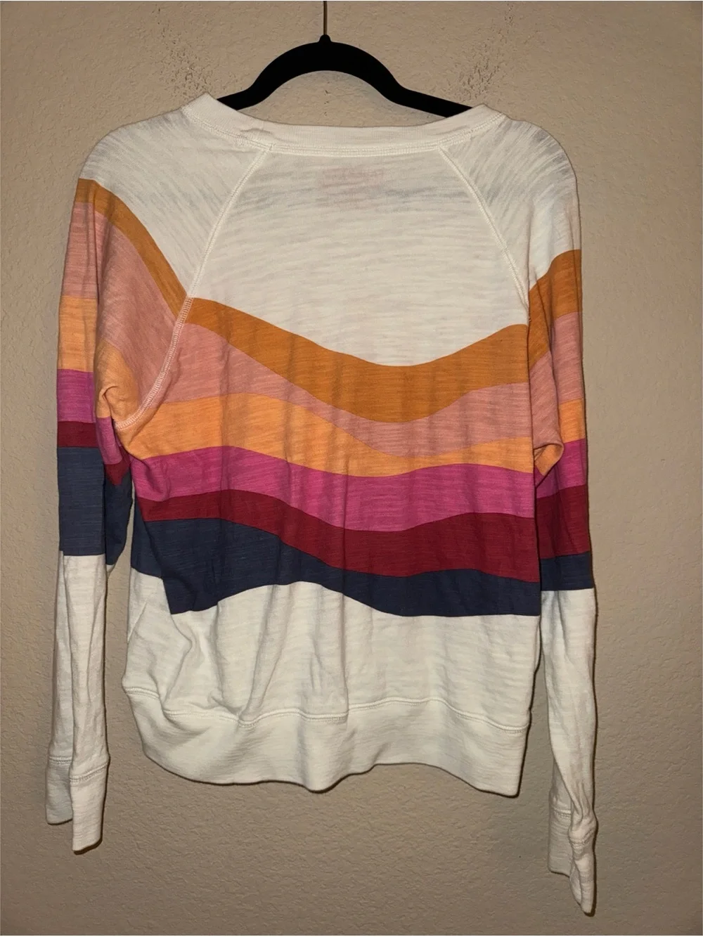 Faherty Soleil Sunwashed Slub Crewneck Size Medium - Picture 4 of 6